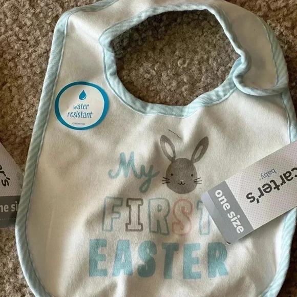 Carters my first Easter 2 bibs - Picture 3 of 4